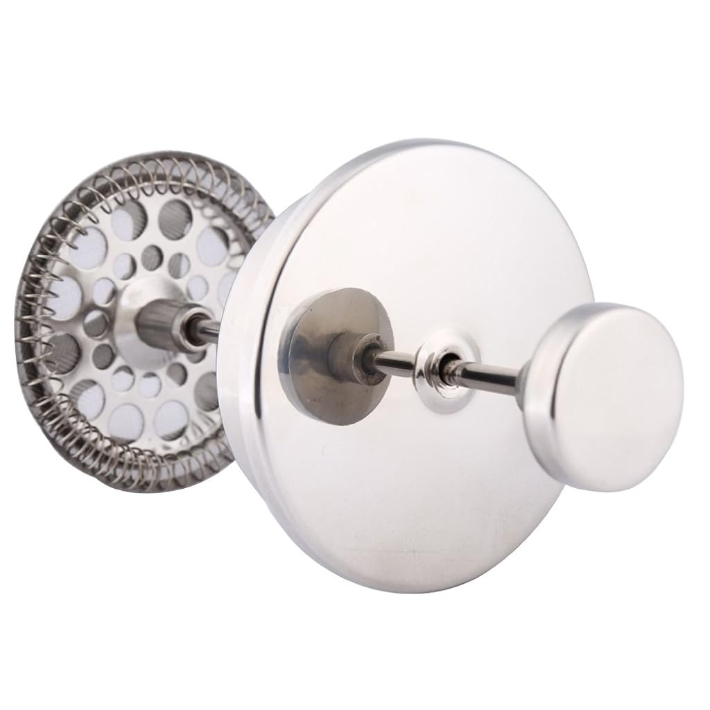 HASTHIP® French Press Coffee Maker 800ML Double Insulated 304 Stainless Steel with 4 Level Premium Filtration System Rust-Free Dishwasher Safe 3 PCS HASTHIP® French Press Coffee Maker 800ML Double Insulated 304 Stainless Steel with 4 Level Premium Filtration System Rust-Free Dishwasher Safe 3 PCS